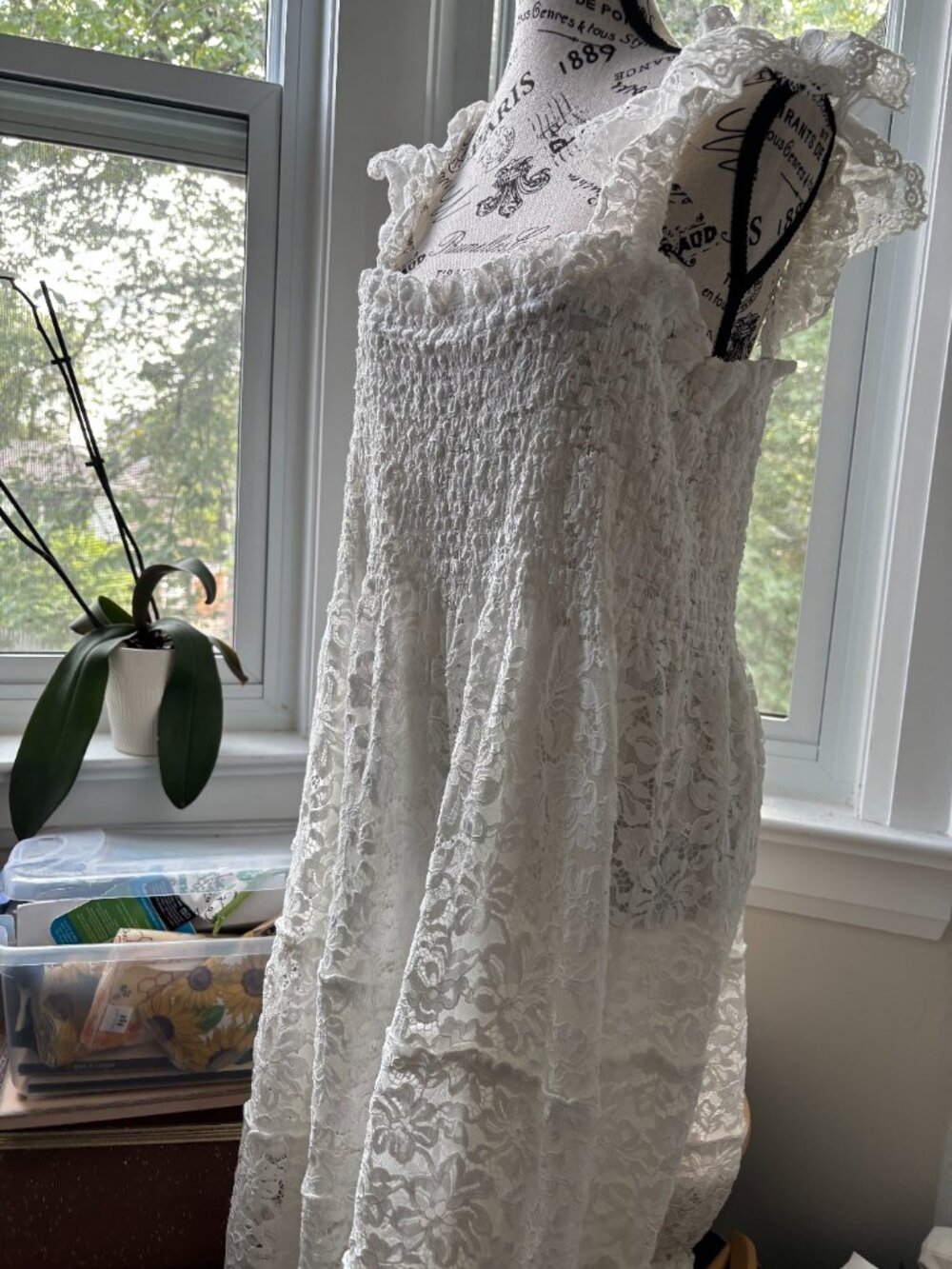 The Lace Ellie Nap Dress - White Lace